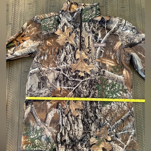 Columbia Men's Realtree Camo 1/4 zip jacket Size Small LIKE NEW - Picture 5 of 8